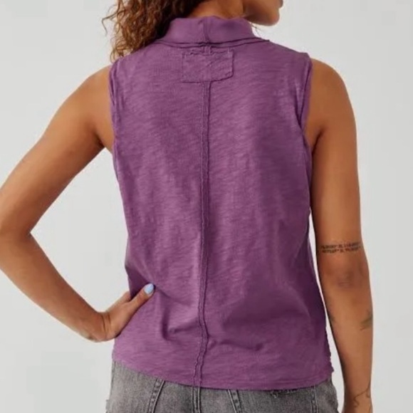 Free People We the Free Xena Cotton Turtleneck Tank. Size XSmall. New wi… - Picture 3 of 13